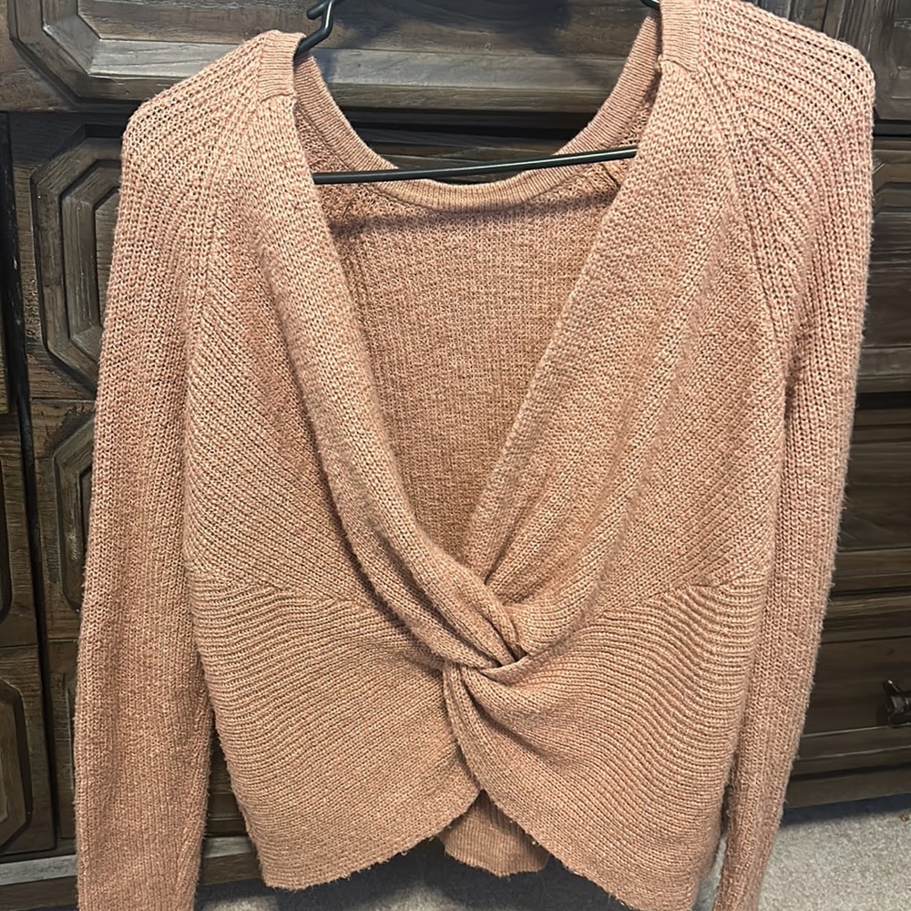 Aerie Reversible Twist Sweater - Picture 3 of 5